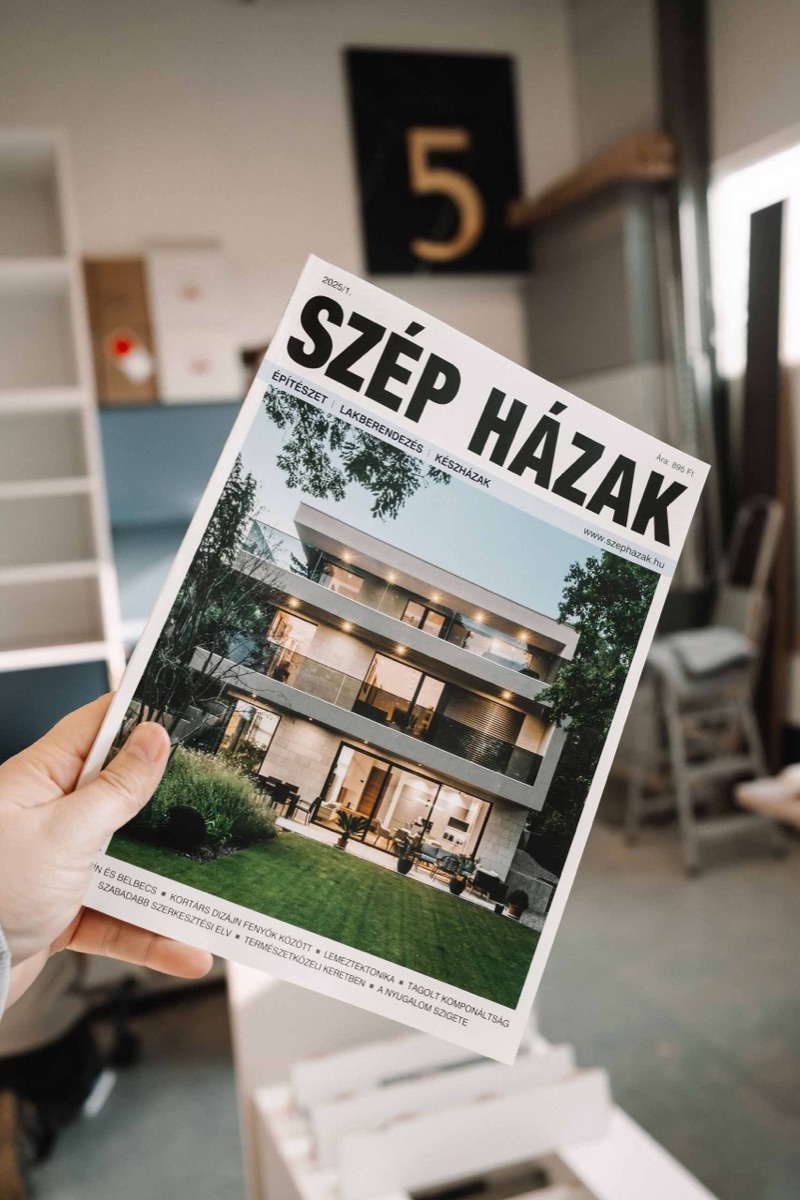 Nívó Bútor projekt a Szép Házak lakberendezési magazin 2025-ös számában