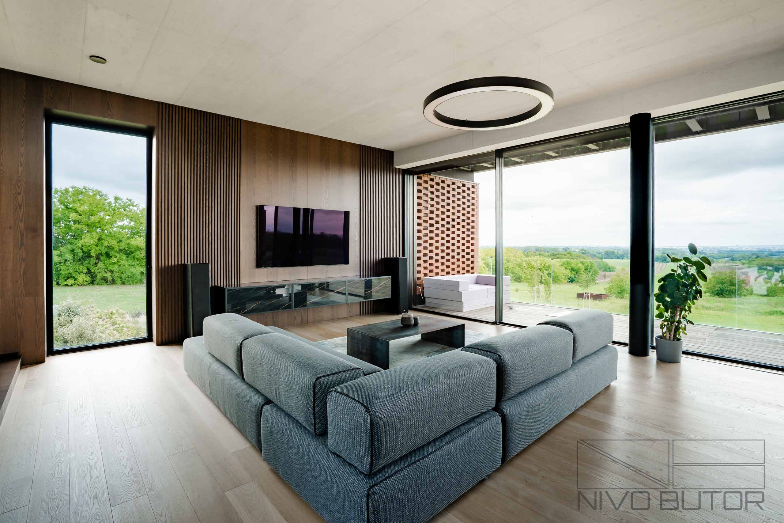 Modern minimalista nappali