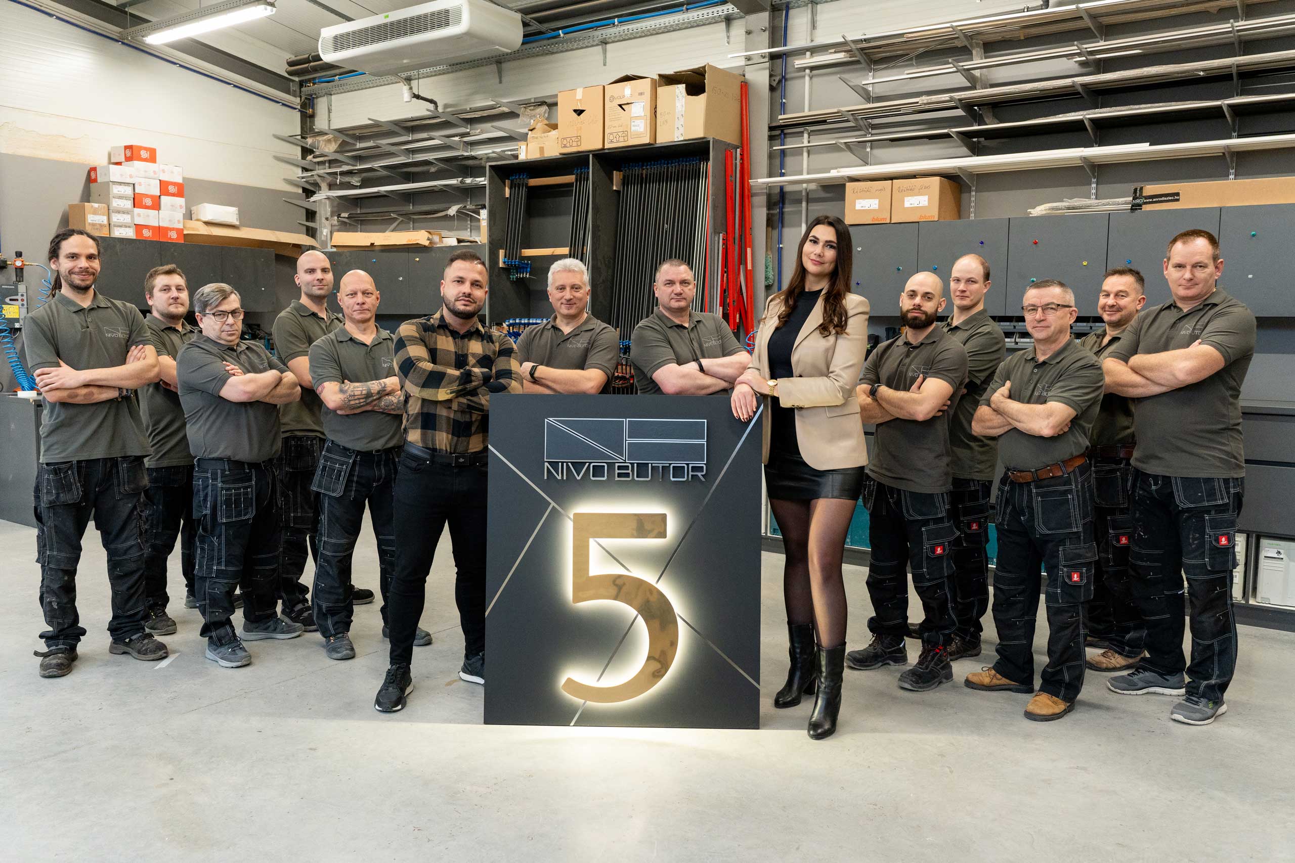 A Nívó Bútor csapata 2025-ben